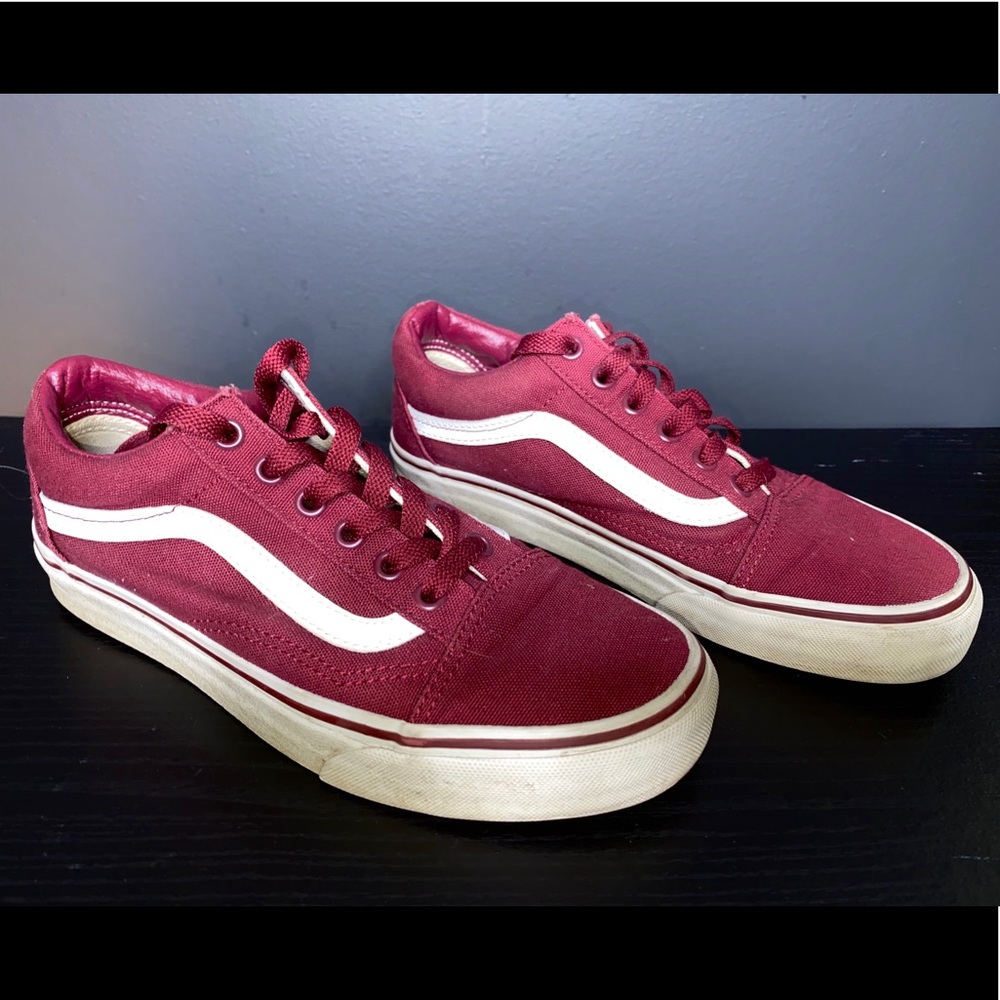 Maroon vans